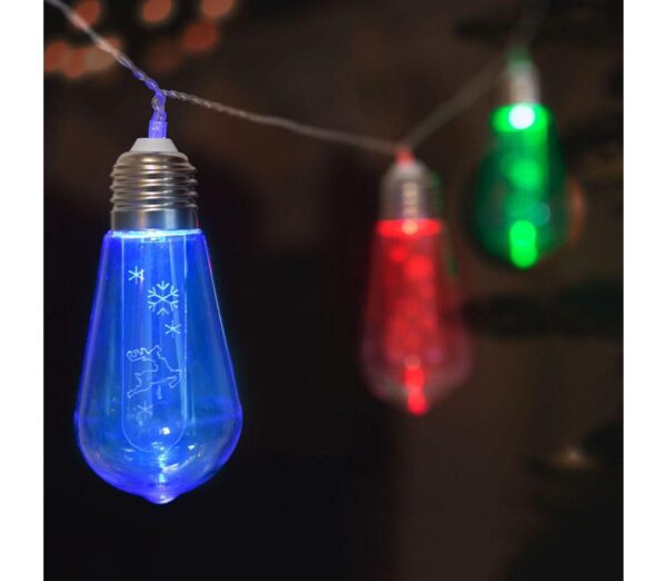 LED Karácsonyi lánc 10xLED/2xAA 2