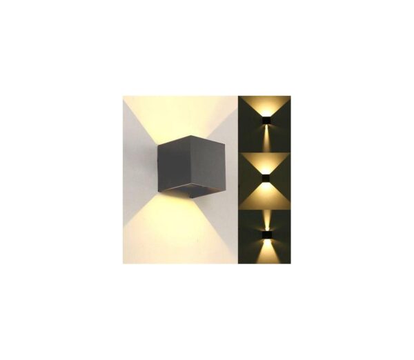 LED Kültéri fali lámpa KREON 2xLED/3W/230V IP54 3000K antracit