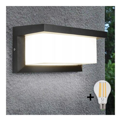 LED Kültéri fali lámpa NEELY 1xE27/9W/230V 4000K IP54 antracit