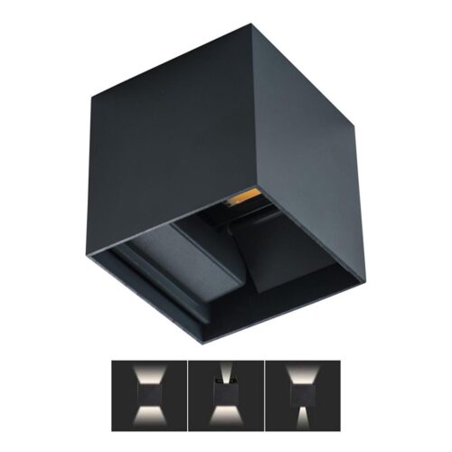LED Kültéri fali lámpa REKA LED/7W/230V IP54 antracit