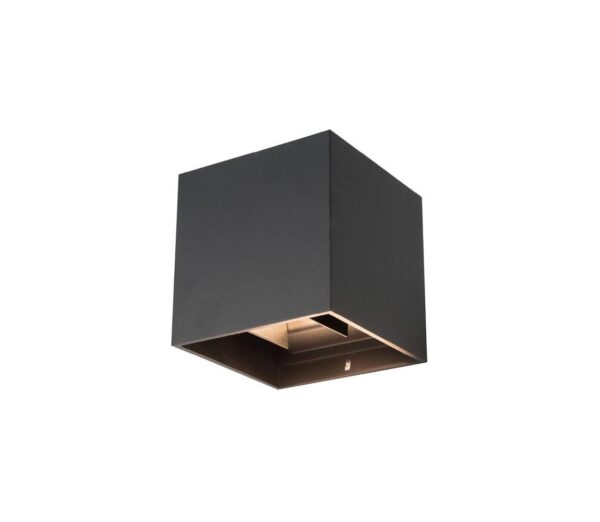 LED kültéri fali lámpa RIKO 2xLED / 4W / 230V fekete IP44