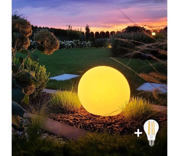 LED Kültéri lámpa GLOBO 1xE27/9W/230V átm. 40 cm IP44
