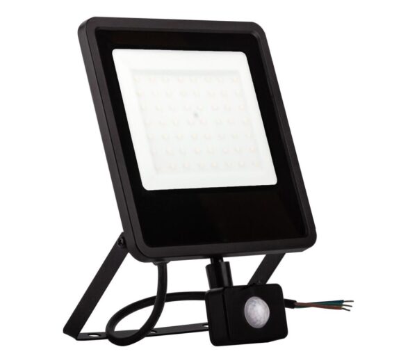 LED Kültéri reflektor érzékelővel LED/100W/230V 4000K IP65 fekete
