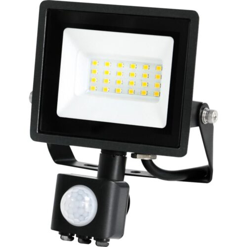 LED Kültéri reflektor érzékelővel LED/20W/230V IP44 6500K fekete