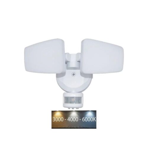 LED Kültéri reflektor érzékelővel LED/24W/230V 3000/4000/6000K IP54 fehér