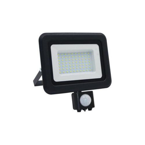 LED Kültéri reflektor érzékelővel LED/50W/230V 4000K IP44 fekete