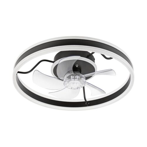 LED Mennyezeti lámpa látorral APOLLO LED/38W/230V fekete + távirányító