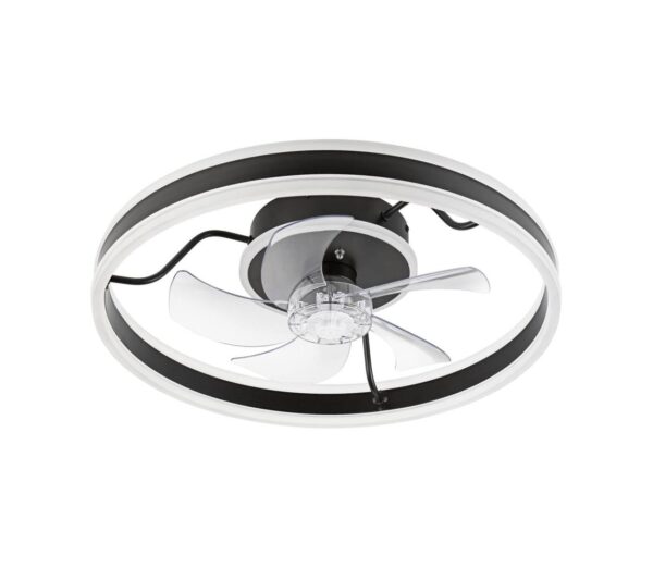 LED Mennyezeti lámpa látorral APOLLO LED/38W/230V fekete + távirányító