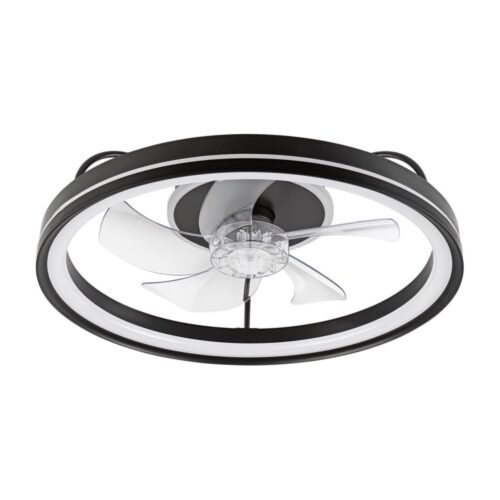 LED Mennyezeti lámpa látorral FARGO LED/37W/230V fekete + távirányító