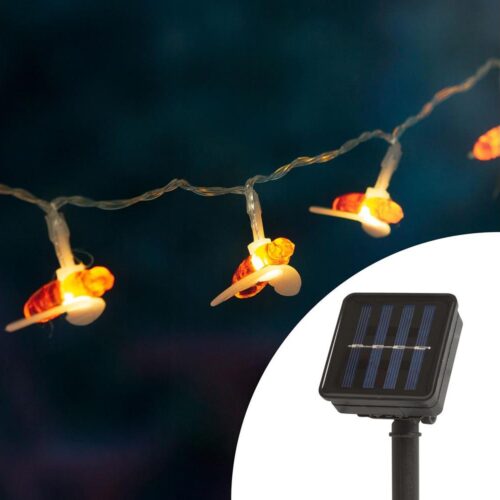 LED Napelemes lánc érzékelővel 20xLED 2
