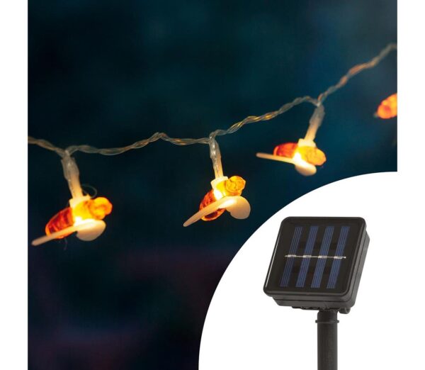 LED Napelemes lánc érzékelővel 20xLED 2