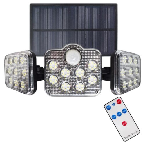 LED Napelemes reflektor mozgásérzékelővel LED/20W/3