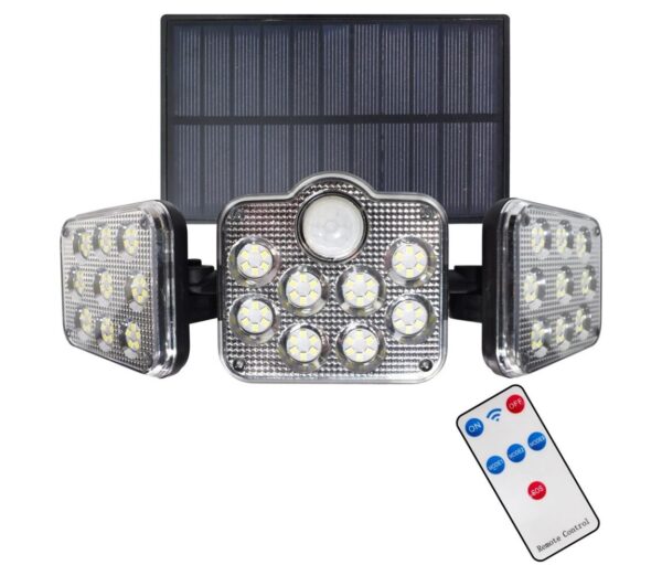 LED Napelemes reflektor mozgásérzékelővel LED/20W/3