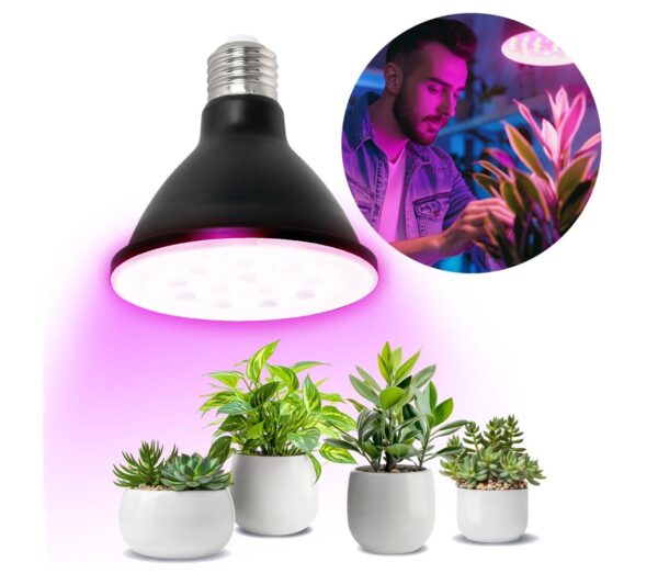 Brilagi LED Növénynevelő izzó VITABLOOM E27/9W/230V 1200K fekete