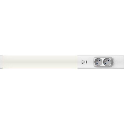 LED Pultmegvilágító konnektorral és USB porttal LED/18W/230V 4000K ezüst