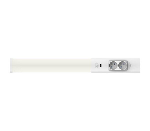 LED Pultmegvilágító konnektorral és USB porttal LED/18W/230V 4000K ezüst