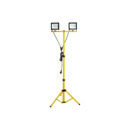 LED Reflektor állvánnyal TIGRA 2xLED/50W/230V 4000K IP54 fekete/sárga