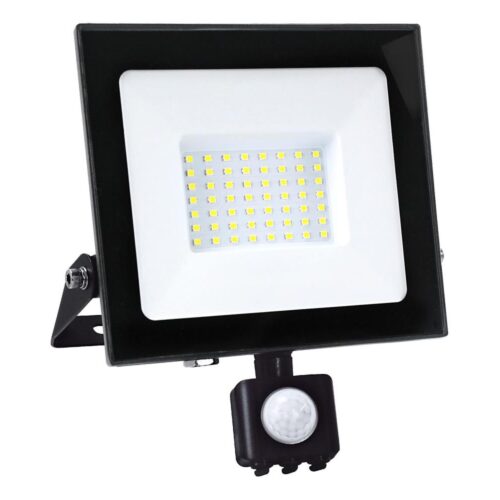 LED Reflektor érzékelővel LED/50W/230V 6500K IP44 fekete