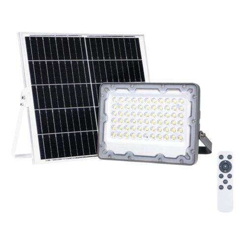 LED Reflektor napelemes panellel FOCUS 60W/10000 mAh 3