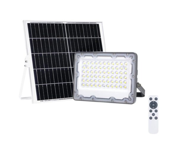 LED Reflektor napelemes panellel FOCUS 60W/10000 mAh 3