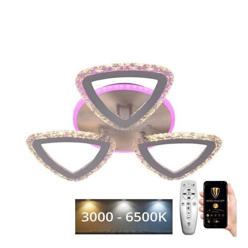 LED RGB Dimmelhető felületre szerelhető csillár LED/45W/230V 3000