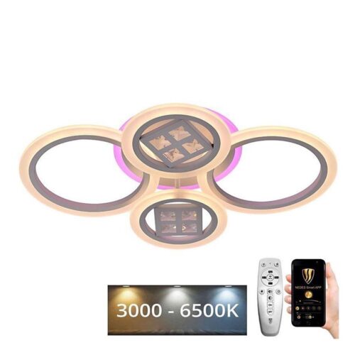LED RGB Dimmelhető felületre szerelhető csillár LED/50W/230V 3000