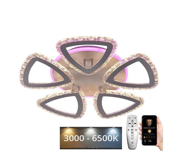 LED RGB Dimmelhető felületre szerelhető csillár LED/70W/230V 3000