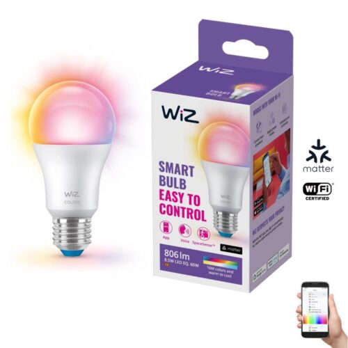 WiZ LED RGB Dimmelhető izzó A60 E27/8