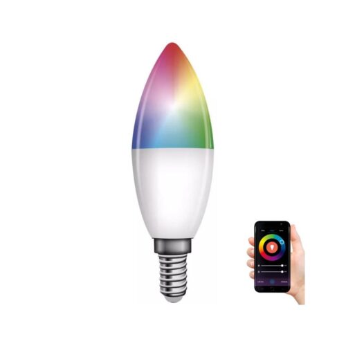 LED RGB Dimmelhető izzó GoSmart E14/4
