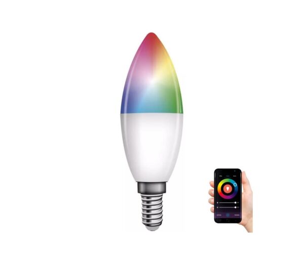 LED RGB Dimmelhető izzó GoSmart E14/4