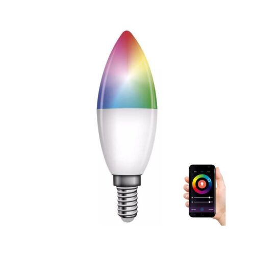 LED RGB Dimmelhető izzó GoSmart E14/4