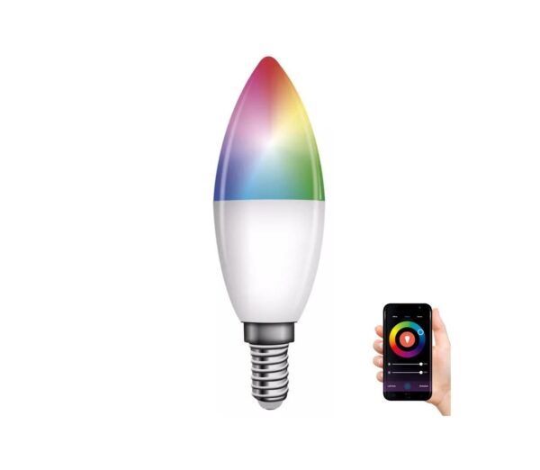 LED RGB Dimmelhető izzó GoSmart E14/4