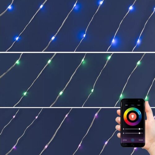 LED RGB Karácsonyi dimmelhető lánc 200xLED/29 funkció 20