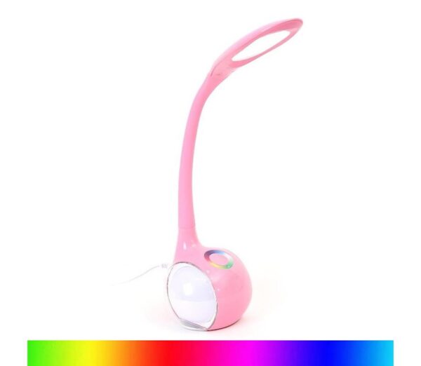 LED RGB Szabályozható asztali lámpa LED/7W/230V rózsaszín