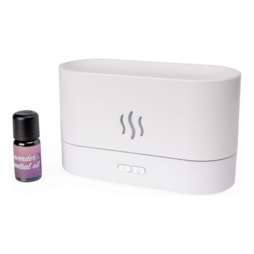 LED RGB Ultrahangos aromadiffúzor és légpárásító háttérvilágítással 180ml fehér