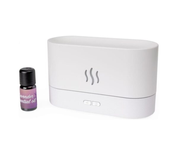 LED RGB Ultrahangos aromadiffúzor és légpárásító háttérvilágítással 180ml fehér