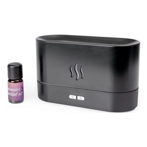 LED RGB Ultrahangos aromadiffúzor és légpárásító háttérvilágítással 180ml fekete