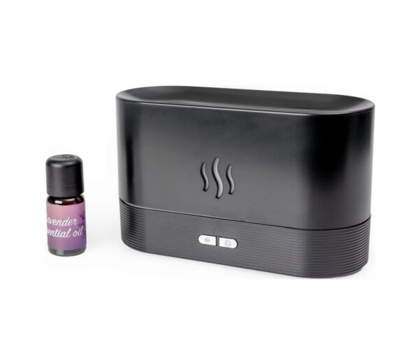 LED RGB Ultrahangos aromadiffúzor és légpárásító háttérvilágítással 180ml fekete
