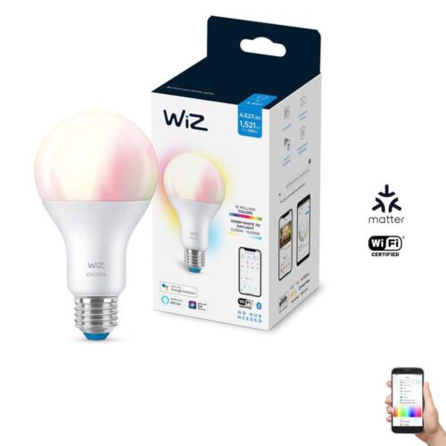 WiZ LED RGBW Dimmelhető izzó A67 E27/13W/230V 2200
