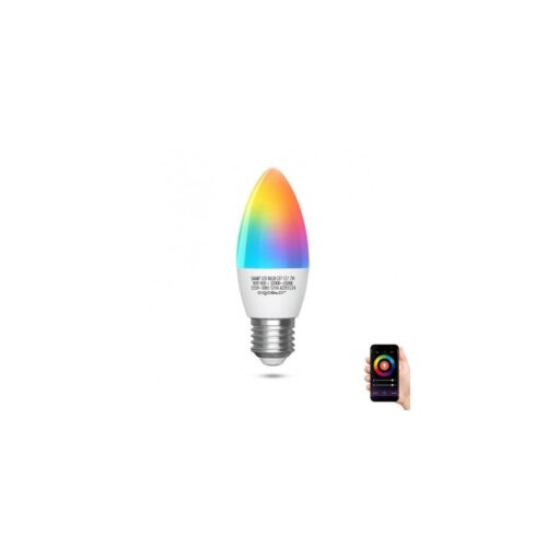 B.V. LED RGBW Dimmelhető izzó C37 E27/7W/230V 3000