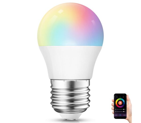 B.V. LED RGBW Dimmelhető izzó G45 E27/6