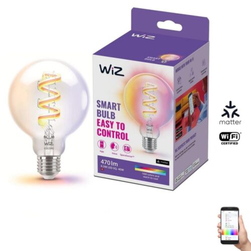 WiZ LED RGBW Dimmelhető izzó G95 E27/6