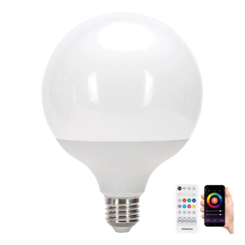 B.V. LED RGBW Dimmelhető izzó MESH G120 E27/18W/230V 6500K + távirányító