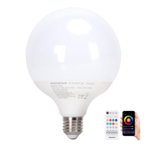 B.V. LED RGBW Dimmelhető izzó MESH G120 E27/4