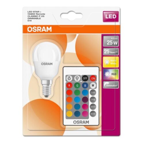 Osram LED RGBW Dimmelhető izzó RETROFIT E14/4
