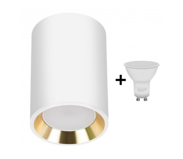 LED Spotlámpa CHLOE 1xGU10/6W/230V kerek fehér/arany