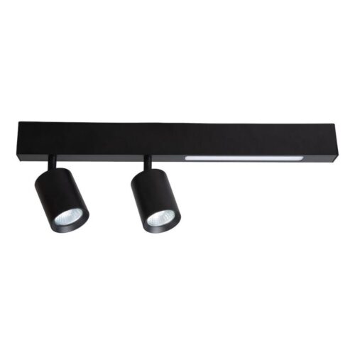 LED Spotlámpa MAGNET LED/5W/230V + 2xGU10/60W 3000/4000K fekete