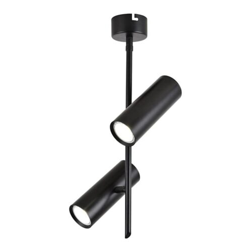 LED Spotlámpa TUBA 2xLED/10W/230V fekete