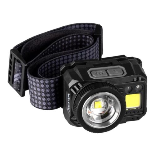 Vayox LED Tölthető fejlámpa érzékelővel LED/6W/5V/3xAAA IP44 500 fényes 1200 mAh