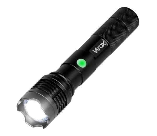 Vayox LED Tölthető zseblámpa LED/10W/5V IPX4 800 fényes 1200 mAh